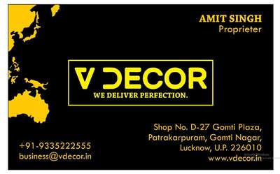 V  D E C O R is one of the leading Turnkey Interior Fit-Out Contractor in North Region. We are associated with leading Architects and Consultants with strong regional presence. We are proud to have on-board an enlightened and well-equipped team that has more than 10 years of experience in the industry.

We are in the business of delivering value added turnkey interior and exterior fit out solutions for a wide profile of Corporate, Commercial, Hotels, Restaurants, Hospitals, Institutions, Industries, Retail and Residential clients. We have earned a well-deserved trust & reputation for its track record in implementing and completing top quality projects in time with customer satisfaction. And our ethical practice defines everything we do.

Our full-spectrum expertise with our in-house capabilities in decorative woodwork, our turnkey capacity goes beyond refurbishment and fit-out. We are proud of our expertise in Architecture, Design, Electrical Engineering & Project Management.