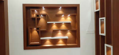 #LivingroomDesigns wall shelf..
my finished new work...
 #materials _ branded pvc board+lamination..