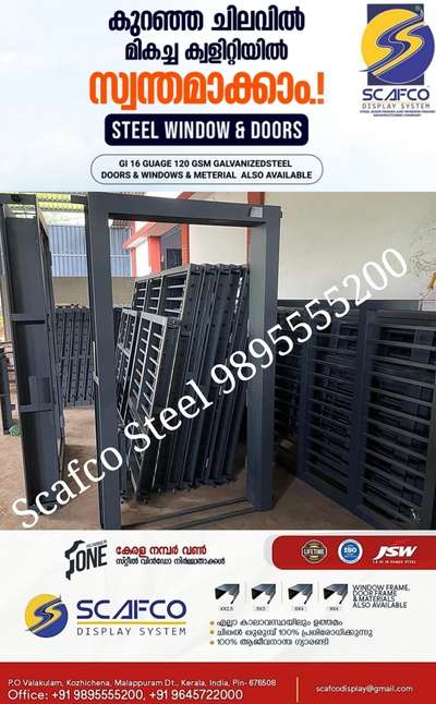 Scafco Steel Door Frame And Window Frames manufacturer 9895555200