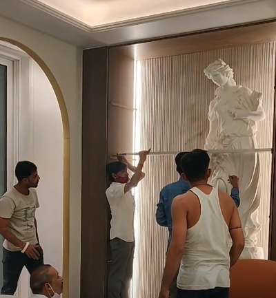 Wall Treatment with FRP statue