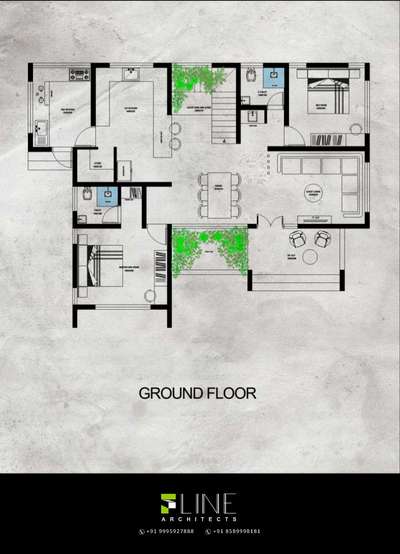 Ground Floor Plan
Residence @Malappuram Vadakangara
4BHK GF+FF 2350sqft

#FloorPlans #groundfloor #SmallHomePlans #HomeDecor #4BHKPlans
