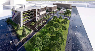 Office Complex at Chennai Marina Beach