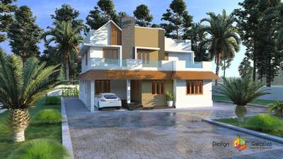 Exterior design 
Designcreativo@North paravoor Ernakulam 

 #exterior_Work  #exteriors  #exteriorstone  #homestyle  #artechdesign  #HouseDesigns  #homedecor  #artechdesign #arts  #Architect  #architecturedesigns