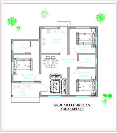 3 സെന്റിൽ 12 ലക്ഷം രൂപയ്ക് നിർമിക്കുന്ന 810 sqft ഉള്ള ഒരു പ്ലാൻ.... #FloorPlans #modernhouses