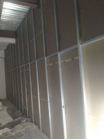 Gypsum partition work