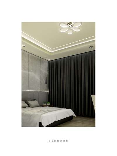 Modern Minimal Bedroom
#BedroomDesigns #BedroomIdeas #FalseCeiling #WallDesigns #3d #InteriorDesigner #Architectural&Interior #curtains #headboarddesign #CelingLights