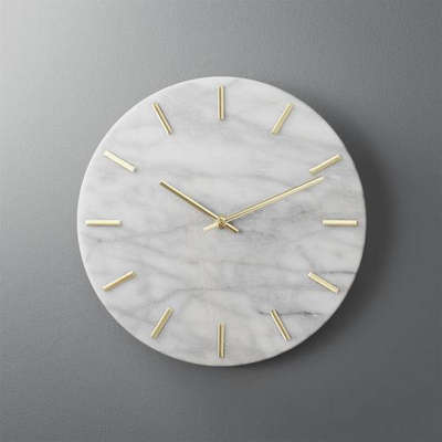#marble wall clock