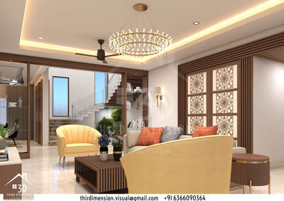 Living area 3d render  #3d  #3dvisualizer  #LivingroomDesigns