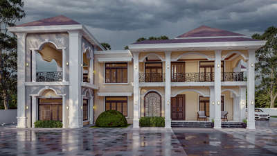 #colonialhouse #architecturedesigns #HouseDesigns #residenceproject #Kozhikode #