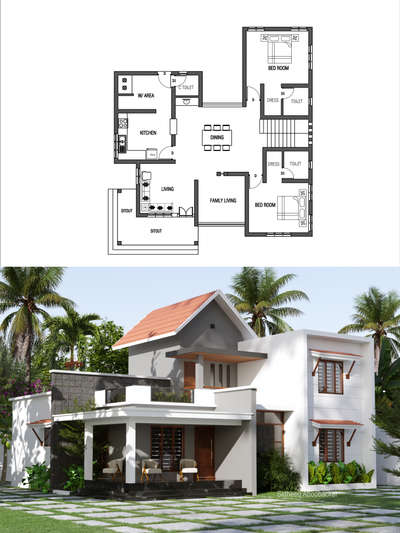 Kelara home plan 🏡  
 #KeralaStyleHouse  #homedesigne  #homeplan  #homeplansdesigns  #architecturedesigns  #sidheeqaboobacker