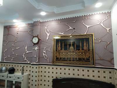 customised wallpaper work by Chetan interior