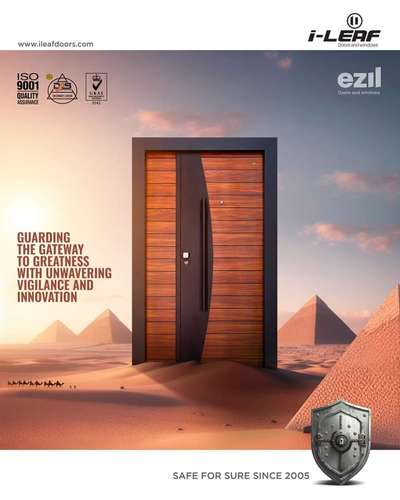 Ensuring the best of protection, i-Leaf has been the emblem of enduring safety and trust!

Our steel doors are crafted with the precision of the ancients and the innovation of tomorrow, guarding your personal pyramids of achievement. Secure your legacy with i-Leaf – because your home is your monument.

.
.
.
.
.
.
#iLeafDoors #EnduringSafety #TrustTheBest #HomeSecurity #SteelDoorsandWindows [Weatherproof Steel Doors, Durable Steel Doors and Windows, Security Steel Doors and Windows, High-Quality Steel Doors, Architectural Inspiration, Home Decor Ideas, Home Renovation]