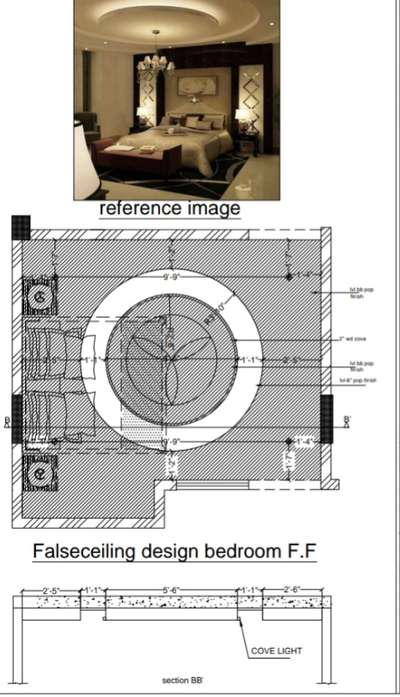 bedroom falseceilling detail
contact me any type of 2d detail and sketchup modelling!