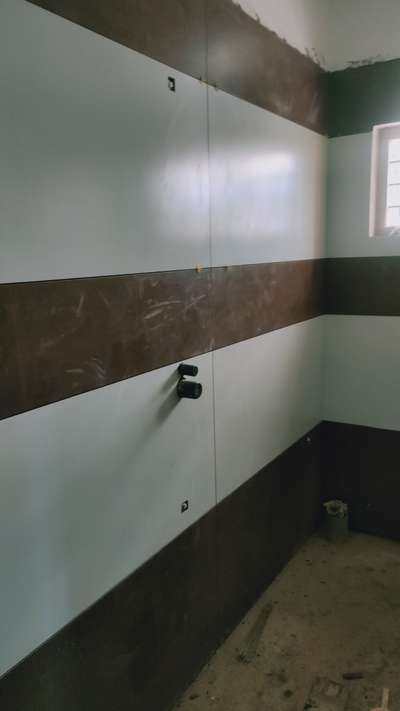 4×2. bath wall work