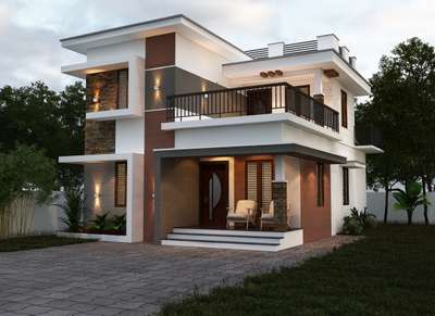 3 bhk house Elevation. 1500 sqft. 30 lakhs