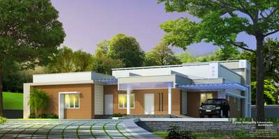 terraced contemporary house