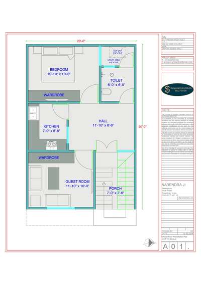 20'x30' EAST FACING PRESENTATION PLAN
CONTACT 👉 9602705199