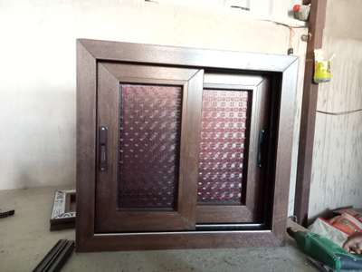 #UPVC Brown Slinding window. Jaipur