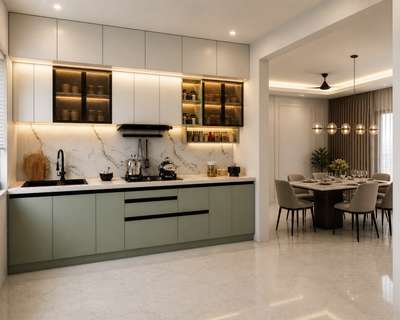 Kitchen area design flats work pastel toon use according to section💚💚💚💚😊 #InteriorDesigner  #KitchenInterior  #interiorpainting  #suratsign  #suratarchitect  #suratinteriordesigner  #suratinteriordesigner