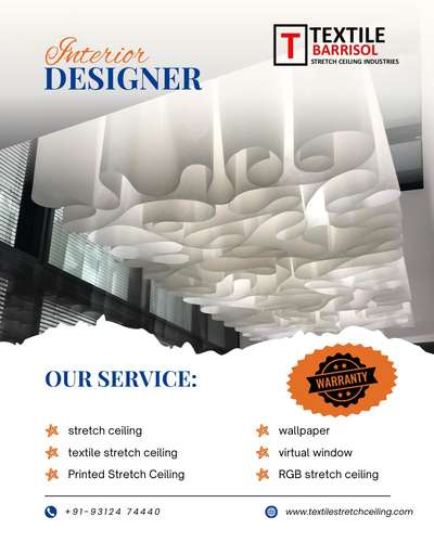 Planning an interior upgrade?
Start from the top with Illusion & Barrisol Stretch Ceilings.
✔ Elegant designs
✔ Professional installation
✔ Affordable pricing from ₹269/sqft
📞 Call now | 🌐 Visit our website
Limited-time special offer.
#InteriorSolutions #CeilingDesigns #StretchCeilingIndia #ArchitectChoice #InteriorBrand #ModernSpaces #explorepage 
#trendingdesigns