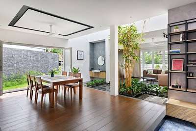 Open Living area with indoor garden