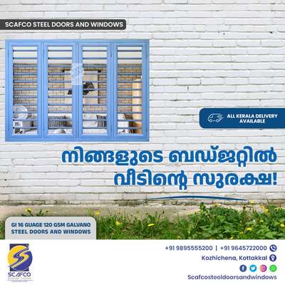 Gi 16 Guage 120 GSM Galvano Steel Doors and Windows manufacturing, Edarikode Near Amup school plachimadu,