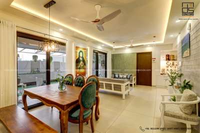 "Gather around elegance with Mr. Joy Antony's stylish dining table in Cochin! 🍽️✨ Designed with a 12 Lakhs budget, this centerpiece adds sophistication to meal times across 2000 Sq.Ft. #DiningInStyle #ElegantInteriors #CochinHomes #HomeDesign2020"