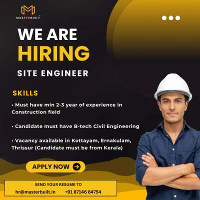 Hiring :- Site engineer