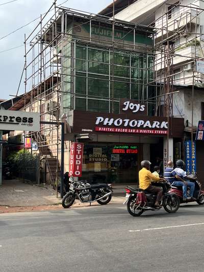 Joys photo park thrissur Structure work progressing  #acp_cladding #acpcladdingwork #ACP #acpwork #Thrissur