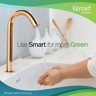 kerovit The future is quite literally in our hands.

#kerovitbykajaria #kerovitisfreedom #PreserveFor Tomorrow #GreenInnovation #Sensor Faucet #aurumcollections #gogreen #ecofriendly