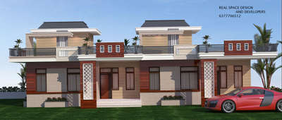 jobner site #Front Elevation design by Real space design and developers 
6377706512