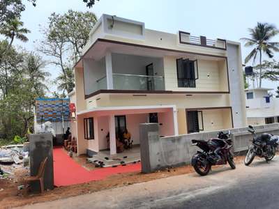completed project 42lakhz #HouseConstruction  #ContemporaryHouse  #ElevationHome  #HouseDesigns  #KeralaStyleHouse