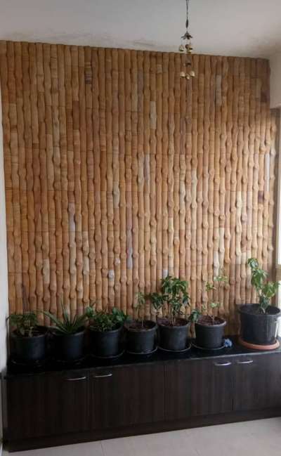 #WallDesigns  #bamboowork  #bamboomosaics  #naturalstones  #teakstone