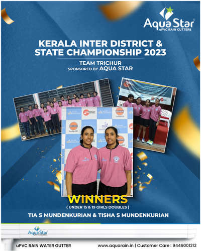 Kudos to the champs! Aquastar, proud sponsor of Trichur's powerhouse team.

#Aquastar #sponsor #rainwater #rainwatersystems  #sports