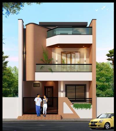 front elevation or planning ke liy sampark karein