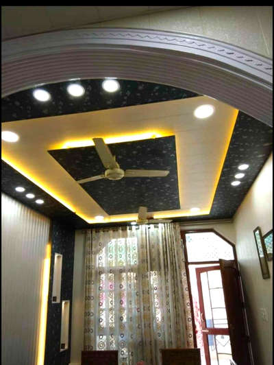 hello friends & family 12×10 mai pvc ceiling design work by Chetan interior