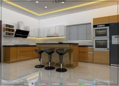 An island kitchen design..