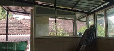 work @  caritas

super sliding with fixed glass and wood clr uv board sheet...