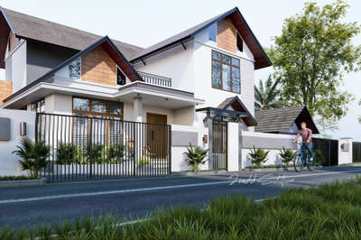 3bhk house elevation 
#elevation #house #exterior #KeralaStyleHouse #modernhome