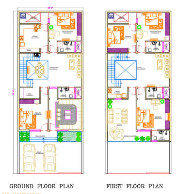 30x75north facing duplex house plan