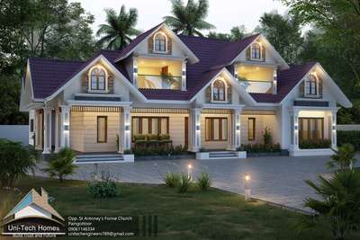 2800sqrft/ single floor with balcony/4bhk/@thrisur
client:-Mr. Jiju varghese/plan and design