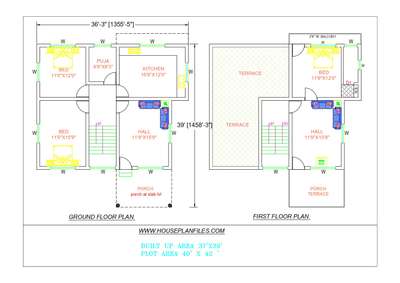 House plan 
Floor plan Rs-99
Floorplan +3D Elevation Rs-499
For floor plan & 3D elevation of this plan 
visit www.houseplanfiles.com