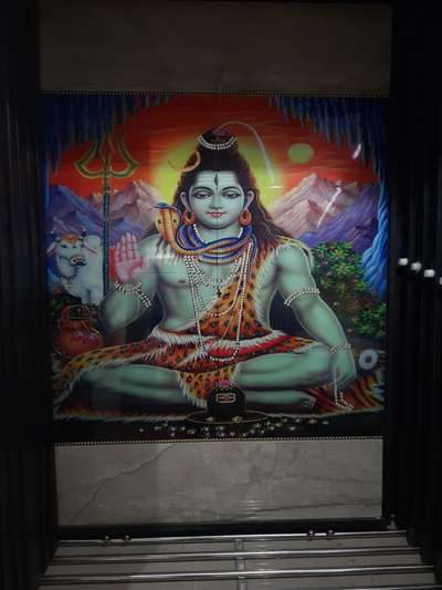 Moti work God picture tile