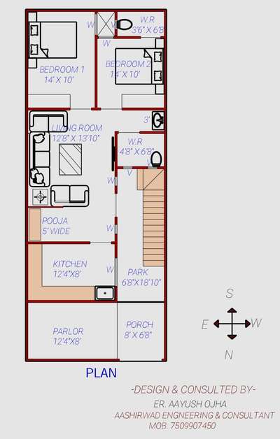 *2D Plans for Residential/Commercial Projects *
It is planned as per vastu and it includes- 
1. Basic Plan 
2. Column Layouts