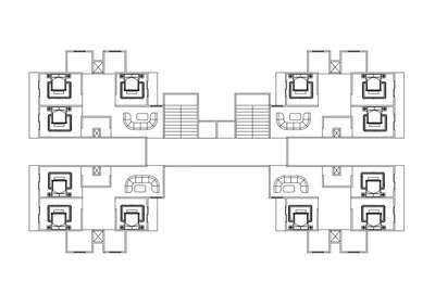 high rise building cluster plan 
#FloorPlans  #2d  #2dDesign  #houseplan #Architect