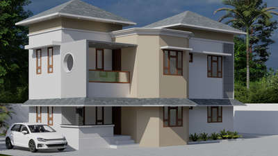 Renovation work  #exterior_Work #3D_ELEVATION