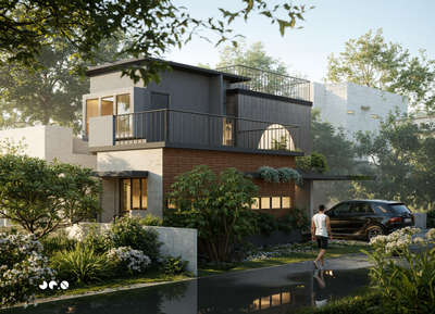 Slate| Residential project at Aluva 
Area :1660 sqft #architecturedesigns  #InteriorDesigner  #projectmanagement  #Residencedesign  #home3ddesigns