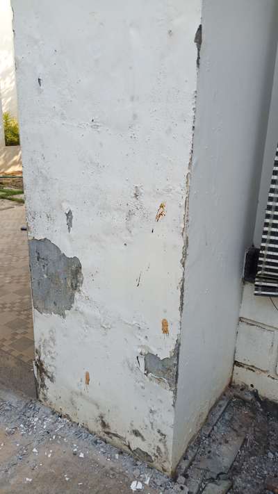finwalls damaged due to capillary action of water...  that's the importance of waterproofing in buildings..