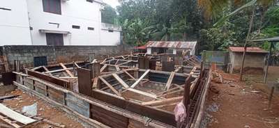 Plinth beam Work at Nagaroo Trivandrum  #PlinthBeam,#concretefooting,
