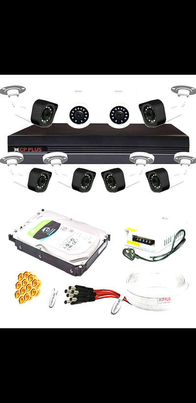 *camera installation cp plus camera *
In this package camera and DVR will be cp plus.
And setup will be 4 channel DVR + 2 dome cameras and 2 bullet camera. cable charges will applicable after finishing 1 bundle.